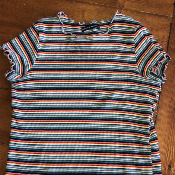 Brandy Melville Tops - brandy melville sold out rainbow wynn top